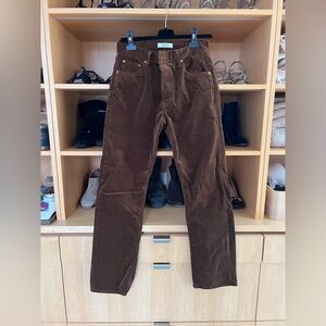 Moussy brown corduroys